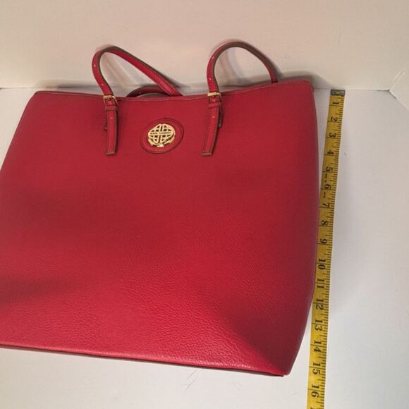 Kate Landry Red Designer Limited Tote Shoulder Bag Style - Picture 9 of 9